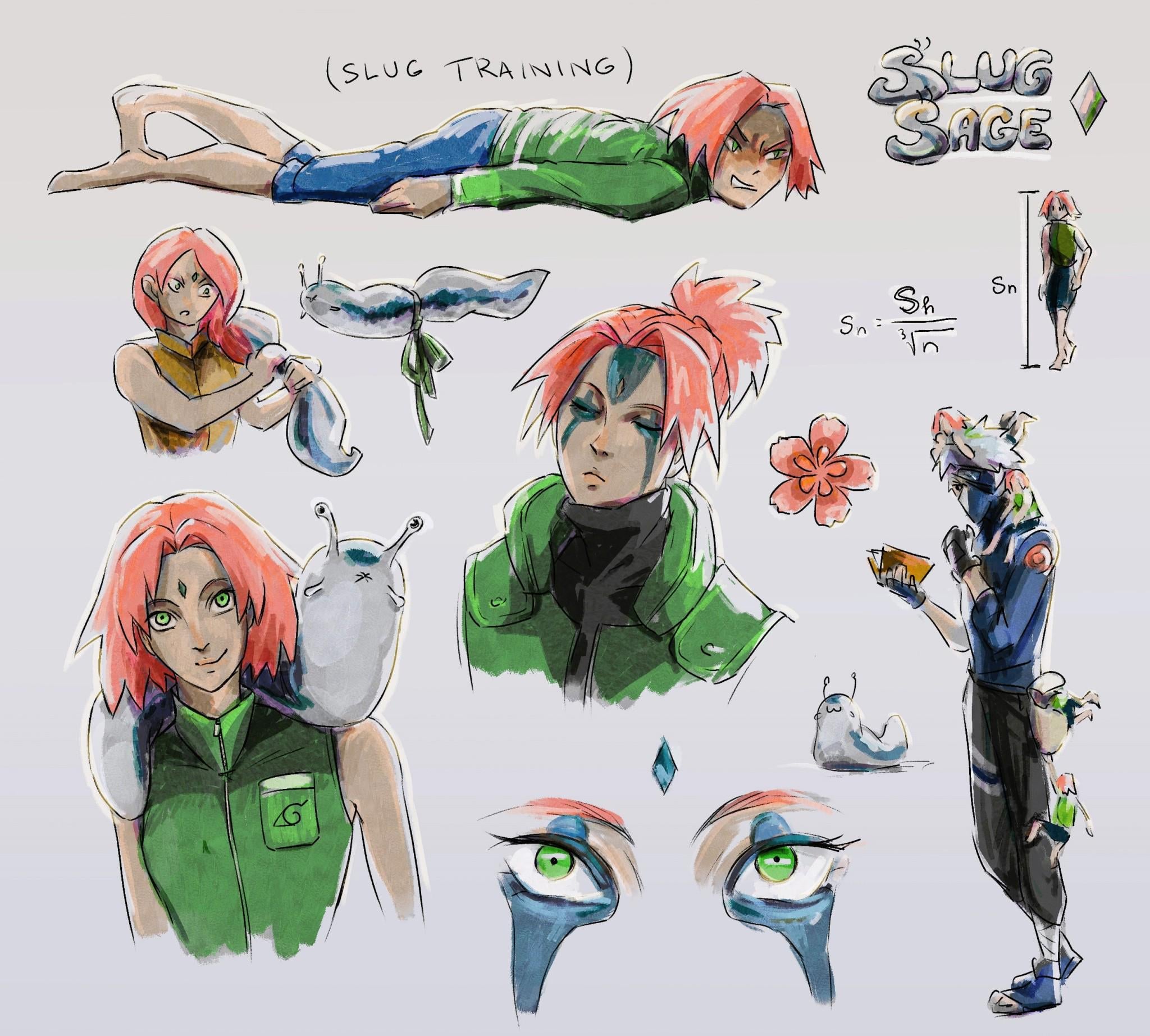 サクラ 蛞蝓仙人モード (Nic作。Nicだけ) : r/Naruto