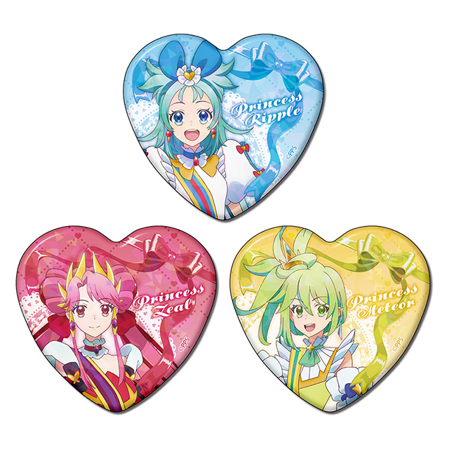 プリンセッション・オーケストラ ホログラムハート型缶バッジセット