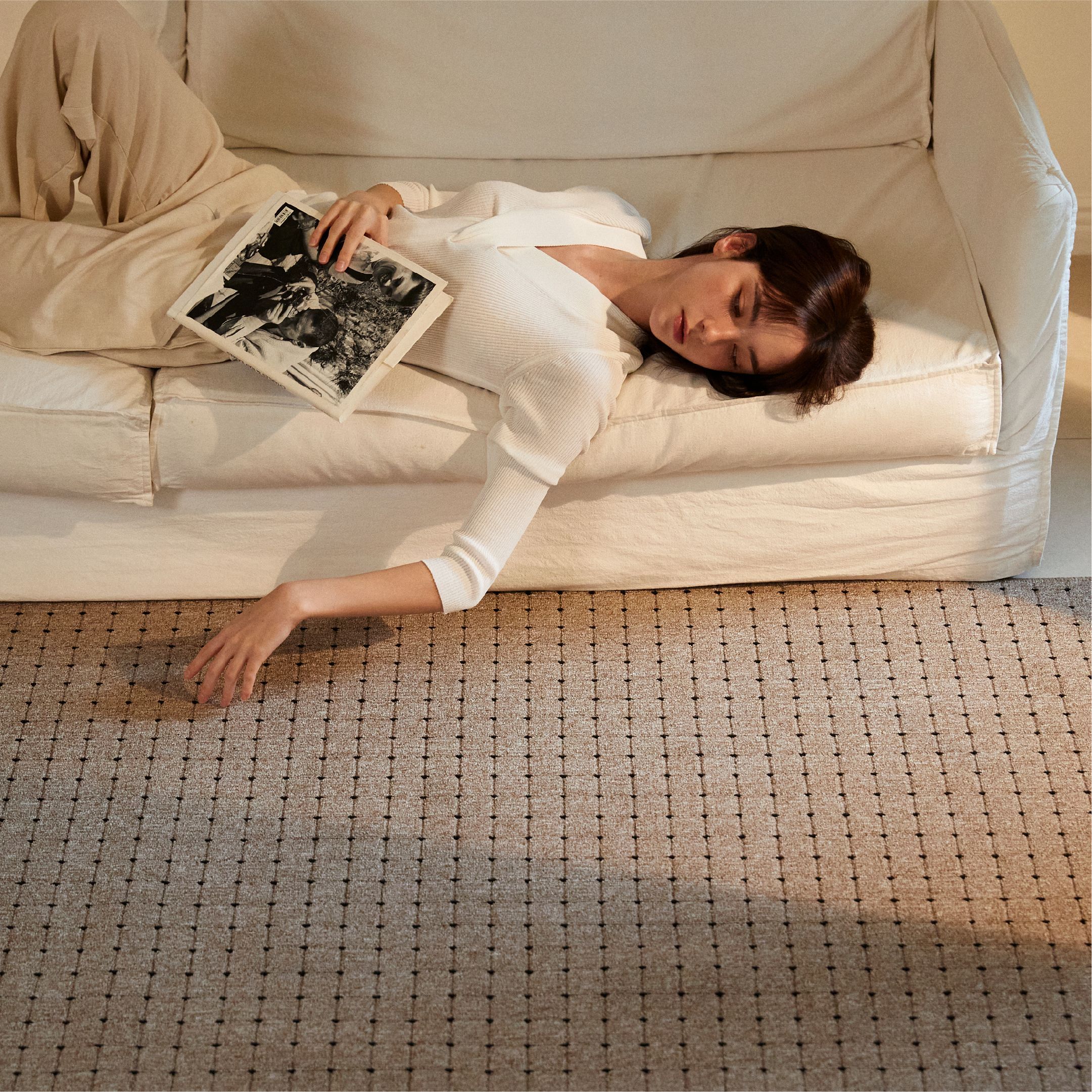 icilamaison Brique ラグ［5色・5サイズ］ ベージュ ブラウン ホワイト