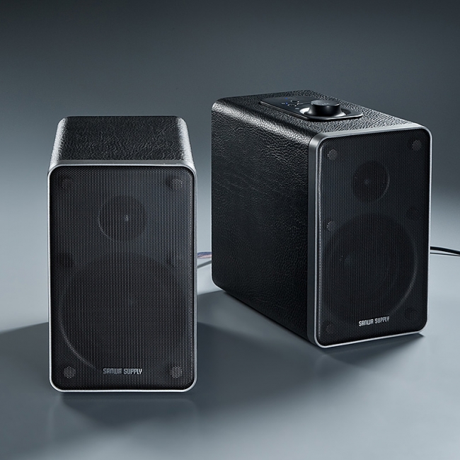 レザー＆木製キャビネットでデザイン性と音質に優れたBluetooth