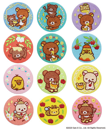 人気の刺繍ブローチコレクションにはちみつモチーフたっぷりの色鮮やか