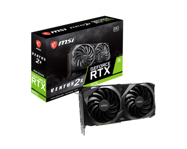 MSI、NVIDIA® GeForce RTX™ 3070を搭載したグラフィックスカード