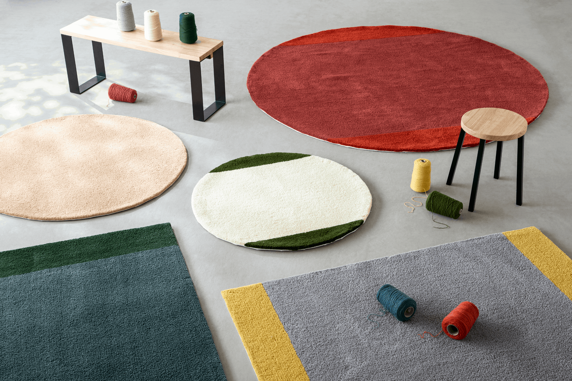 KANADEMONOがMIYOSHI RUGと待望のコラボレーション第2弾。最大50色から