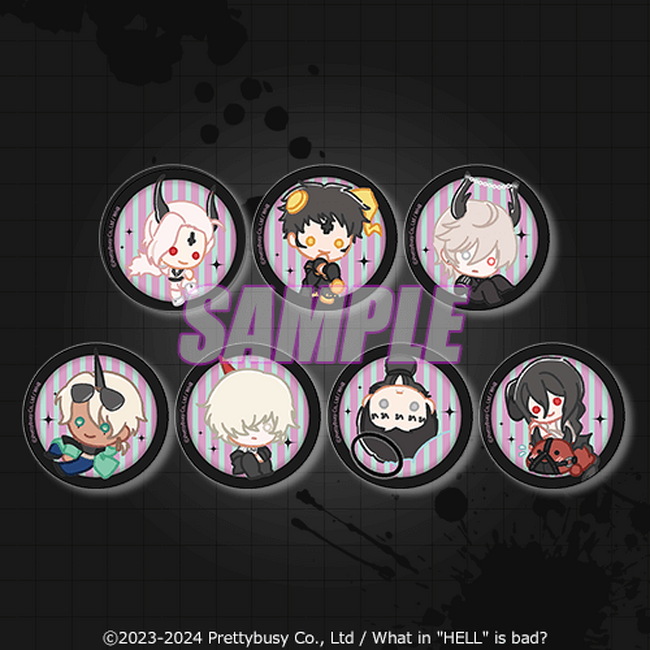 地獄のどこが悪い？ レヴィアタン 缶バッジ くじ引き堂 C賞 ハート缶