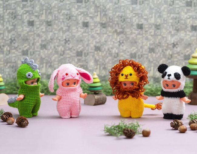 オビツキューピー®＆毛糸＆かぎ針＆ボタンがセットになったお得な1冊