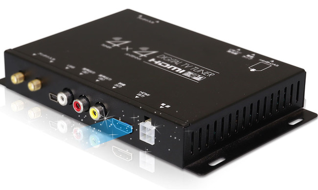 MAXWINから車載用4X4地上デジタルテレビチューナーがHDMIを搭載し新