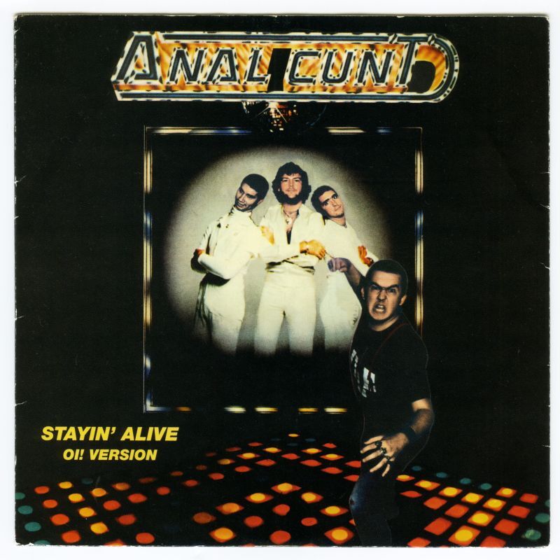 Anal Cunt / Stayin' Alive (Oi! Version) [US Orig.EP] [Orange 7inch