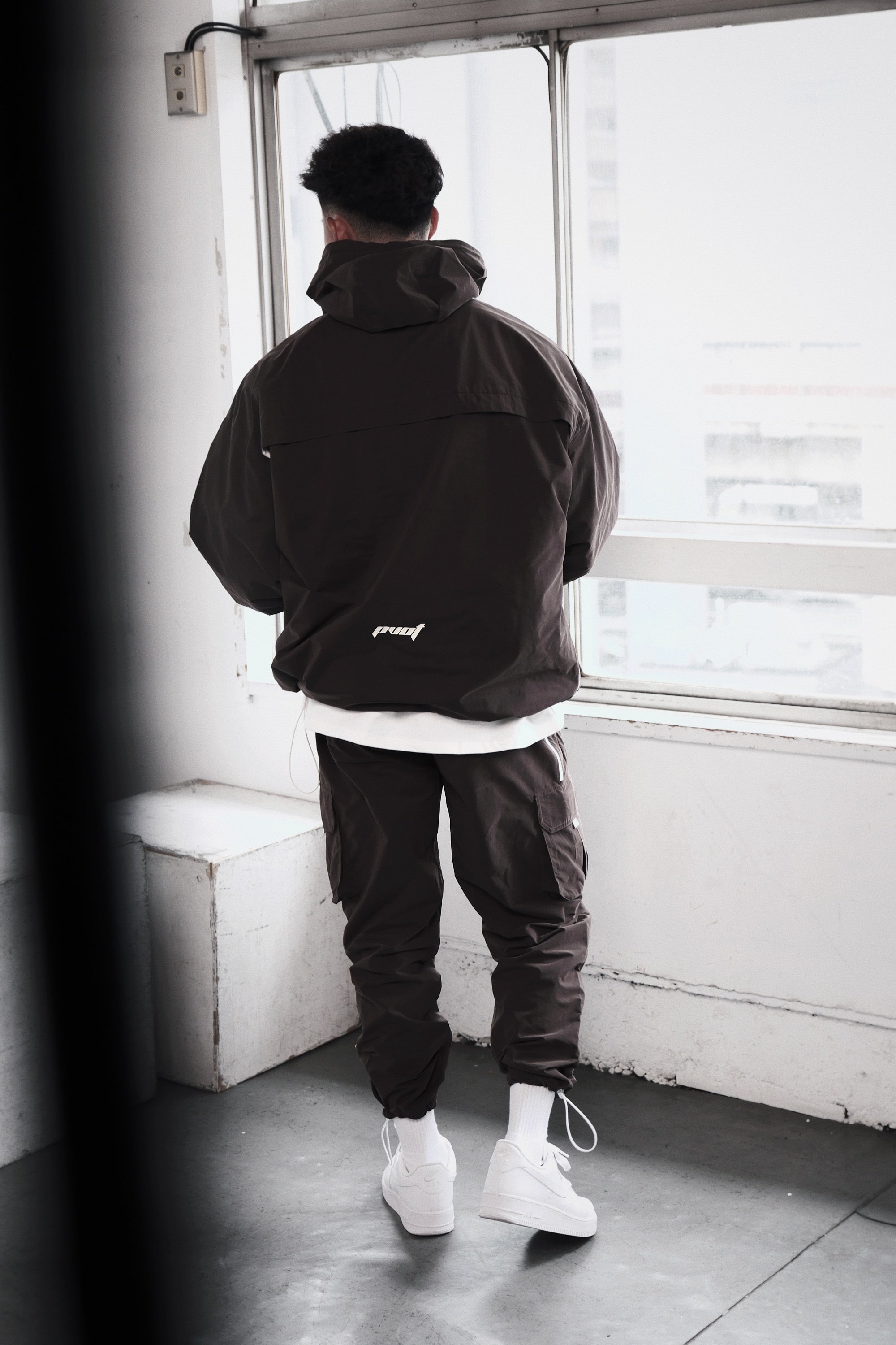 Pvot Anorak Premium Nylon Jacket (Charcoal Gray)