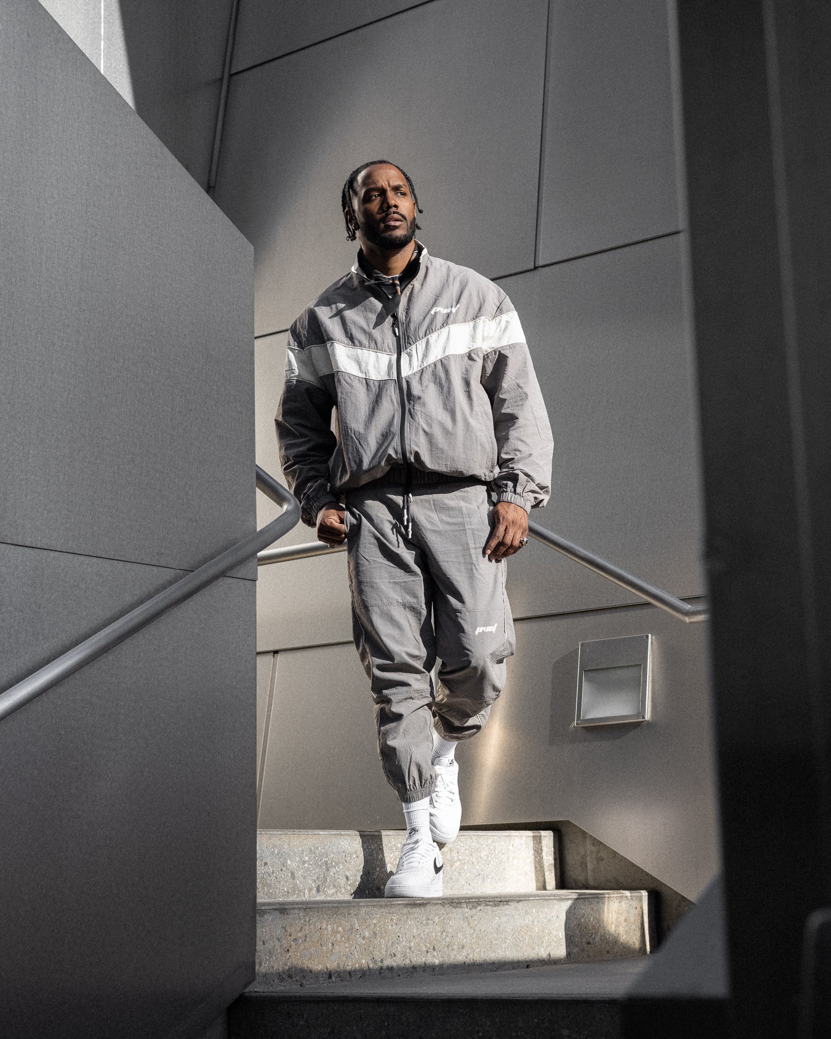 Pvot Athleisure Nylon Premium Jacket (Gray)