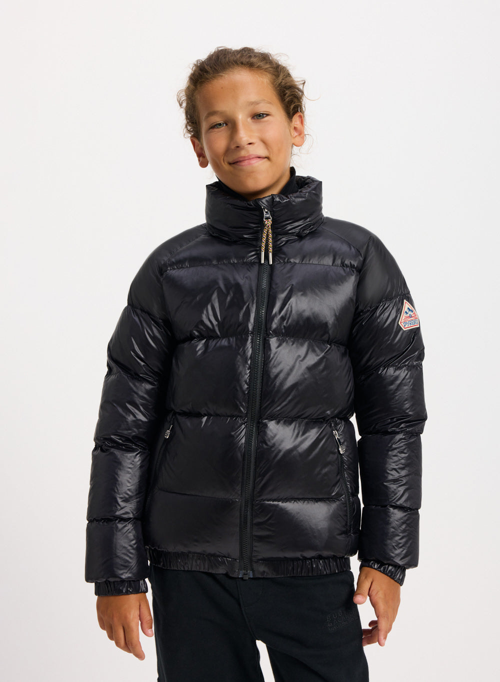Vintage shiny down jacket for kids Mythic | Pyrenex EN