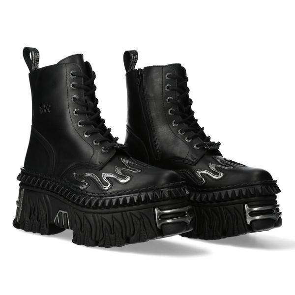 NEW ROCK / M-WALL243-C1 厚底ブーツ（NR058） - QOOZA