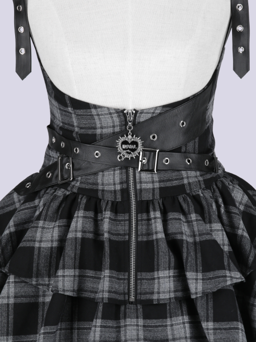 IMVAL / Frill Leather Dress [GRYCK] - QOOZA