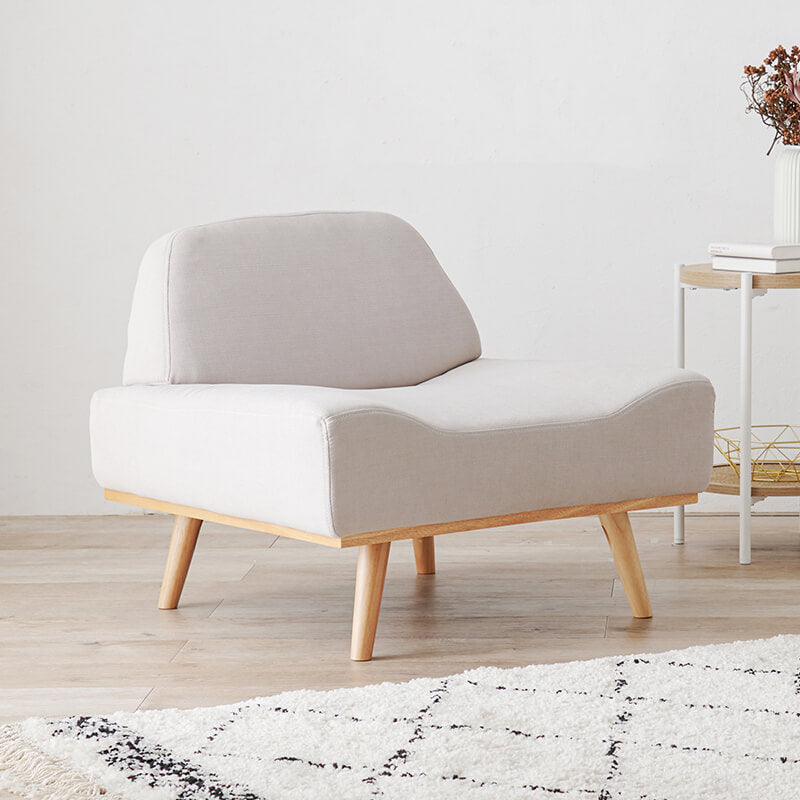 ソファ 1人掛け アームレス 北欧風 脚取り外し可能 [幅75] Rest