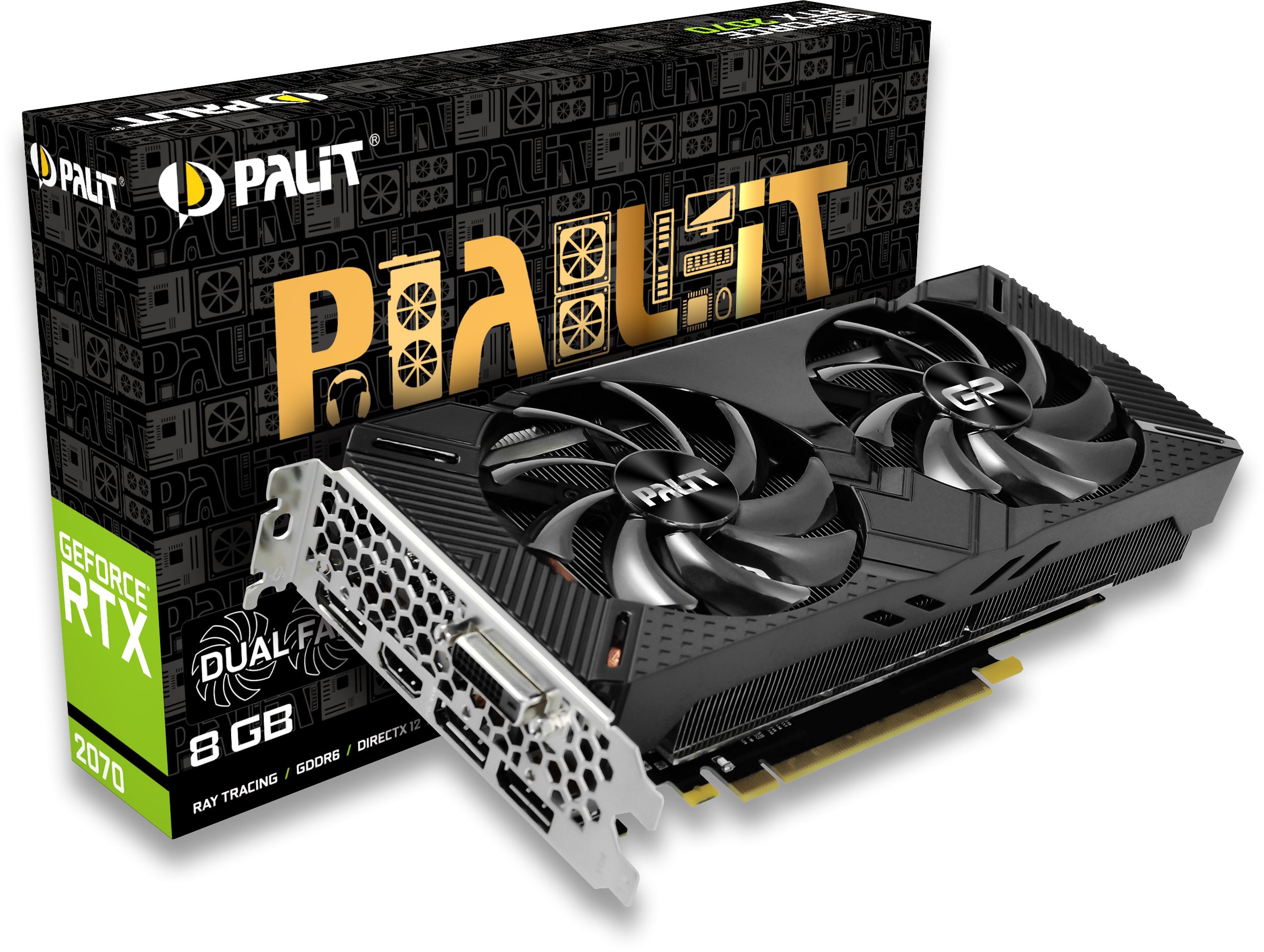 Palit、オリジナルファン採用の「GeForce RTX 2070」搭載ビデオカード