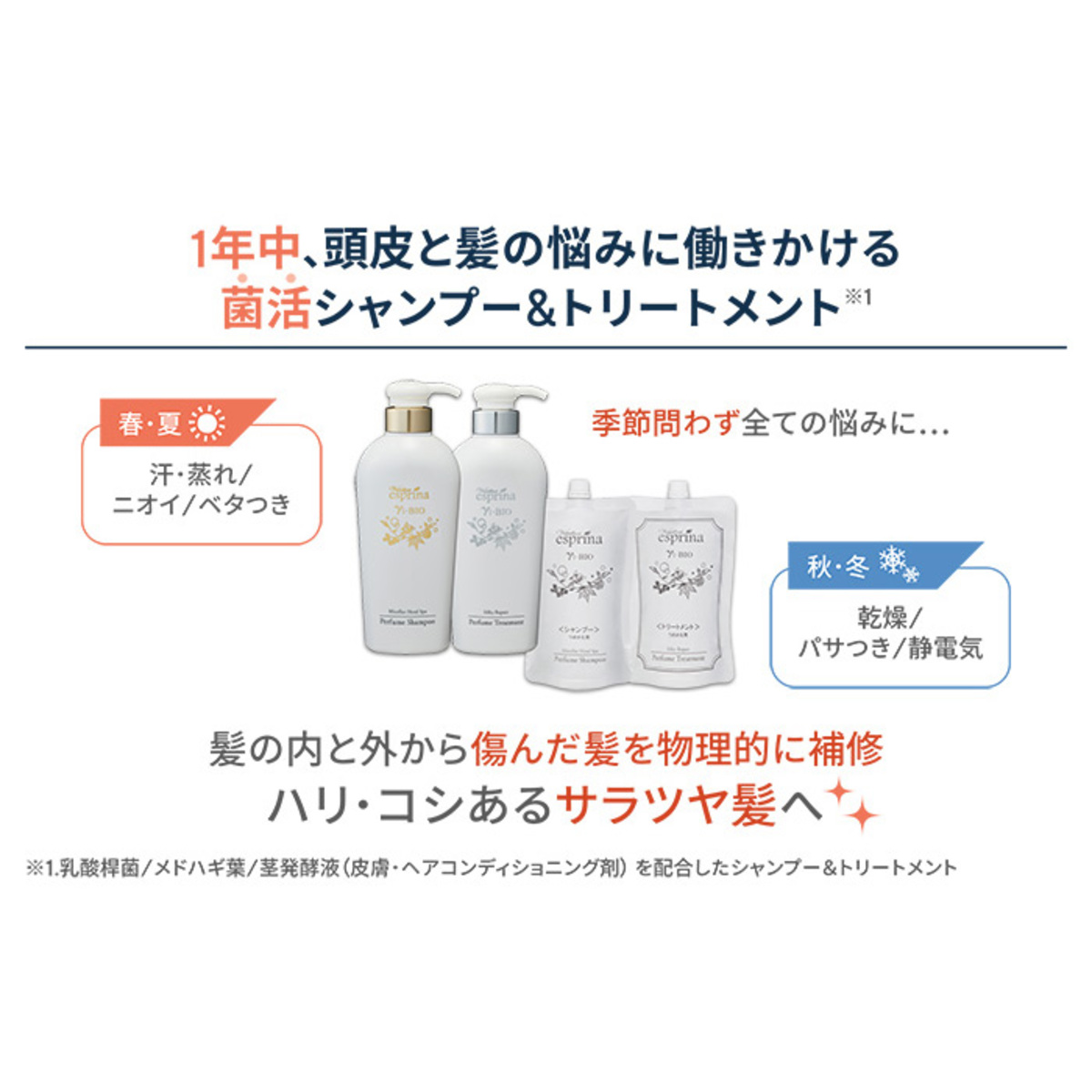 エスプリーナ vi-BIO シャンプー&トリートメントセット ヴィブリアン