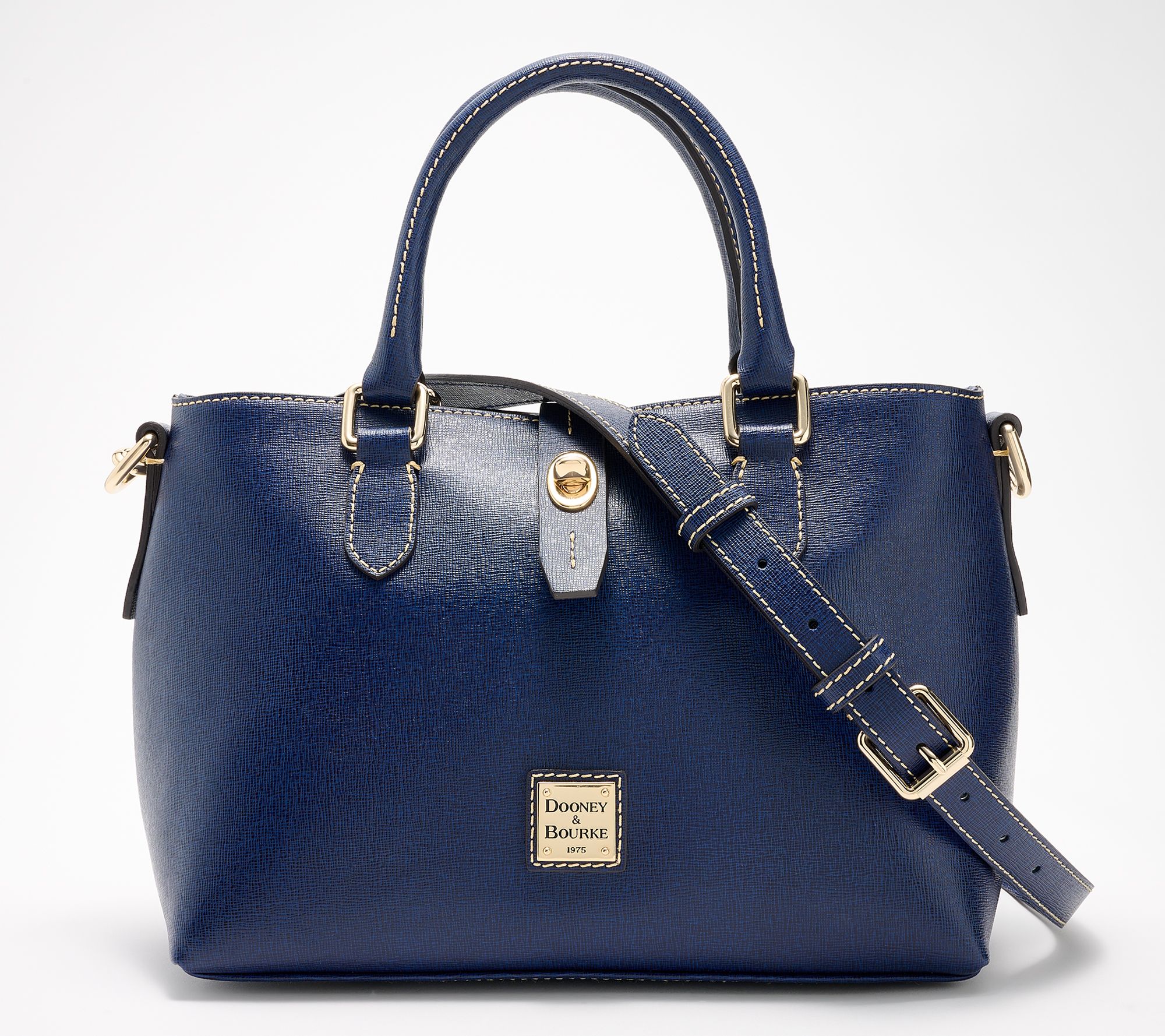 Dooney & Bourke Saffiano Leather Top Handle Satchel - QVC.com