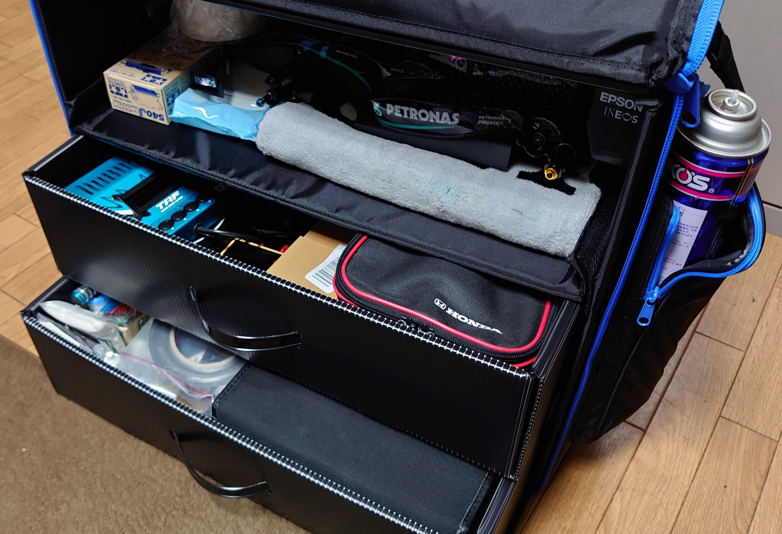 タミヤRCトローリーバッグ着弾: 日々の出来事 in my life