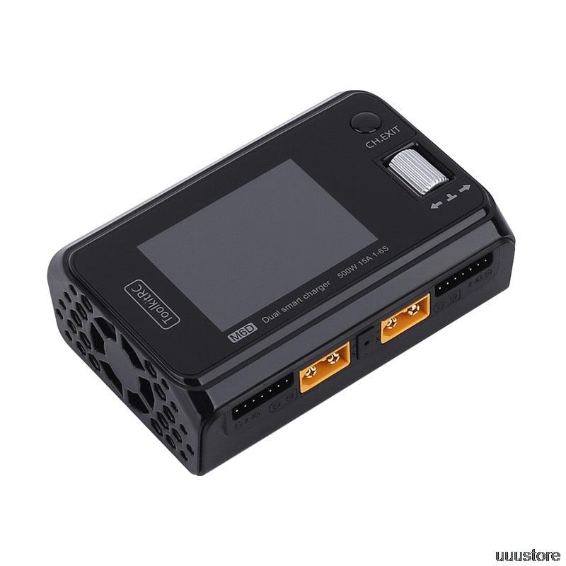 ToolkitRC M6D 充電器 - 500W 15A DC デュアルチャンネル ミニ