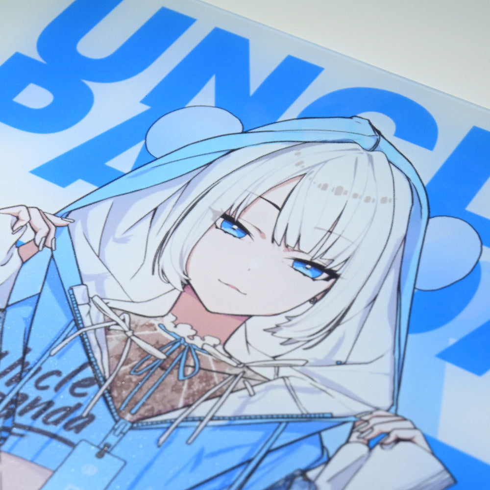 Uncle Panda ガラスマウスパッド ブルー SP