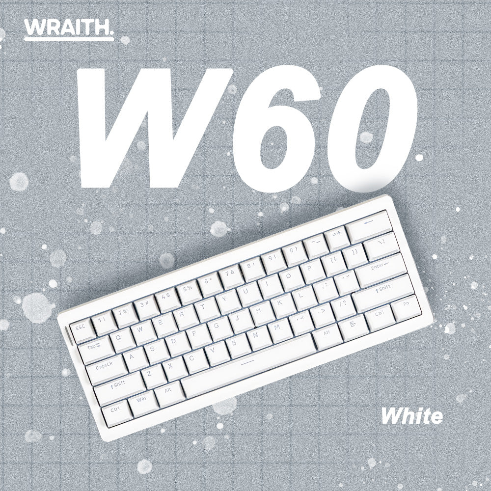 Wraith W60 ラピッドトリガー キーボード ホワイト (マグネティック