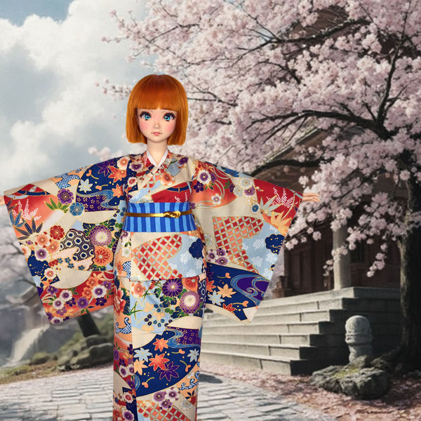 1/3 Smart Pear Vinyl BJD Dolls - Japanese Kimono: Yukata, Furisode