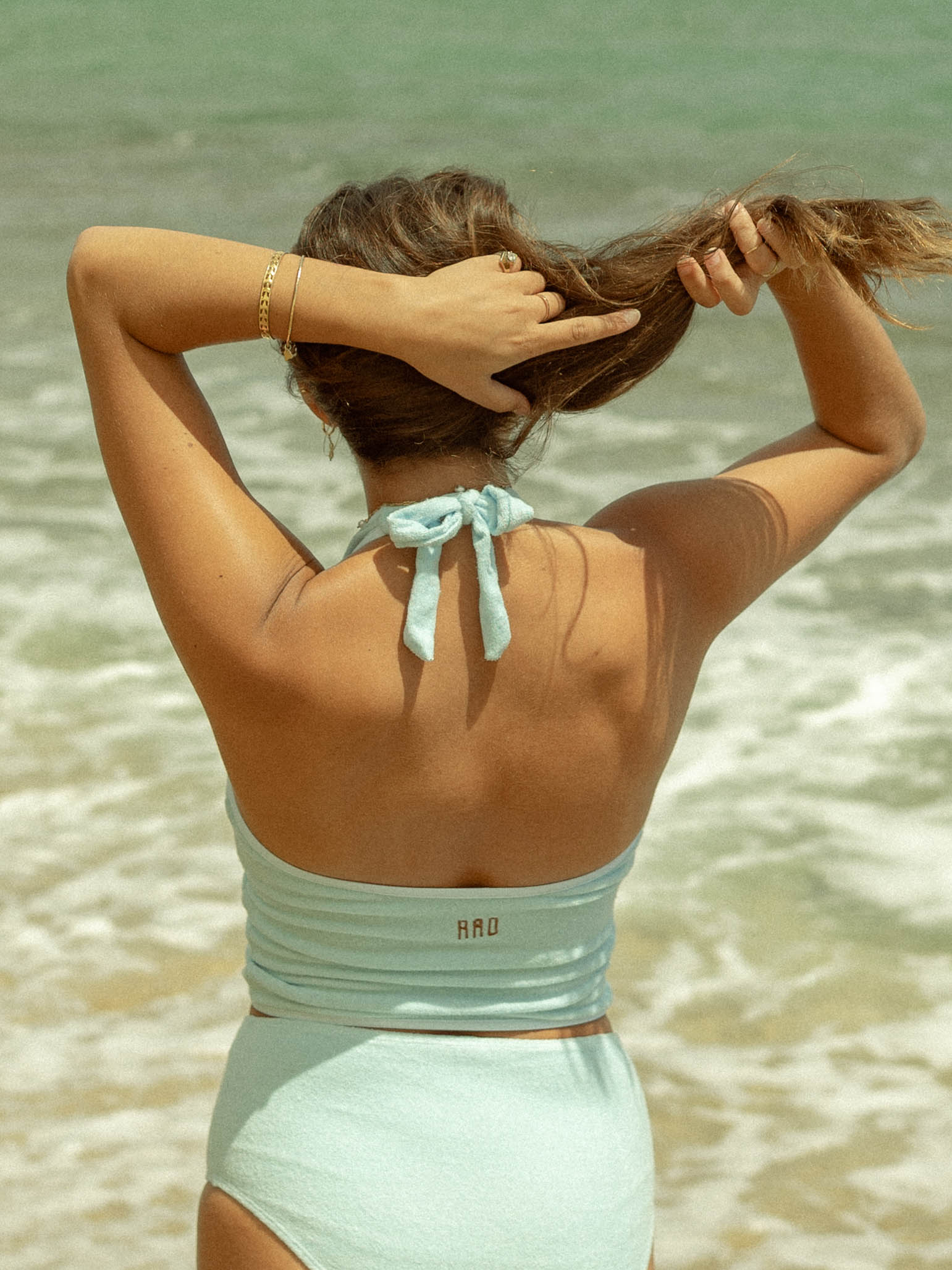 Taylor - Blue Terry Cloth Tankini - $48 – Rad Swim