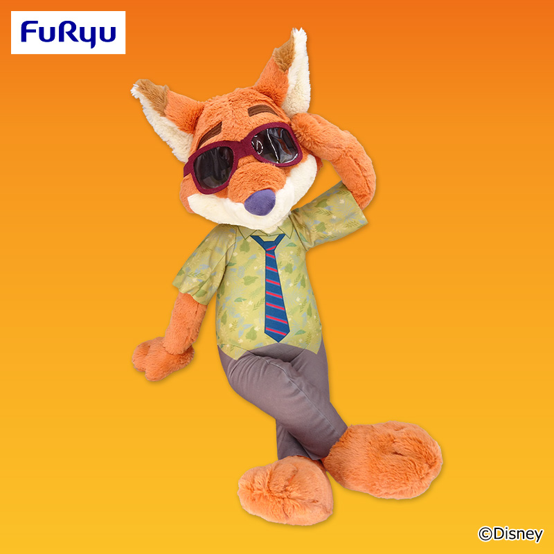 プライズ情報】ズートピア 超超BIGぬいぐるみ～ニック/サングラス