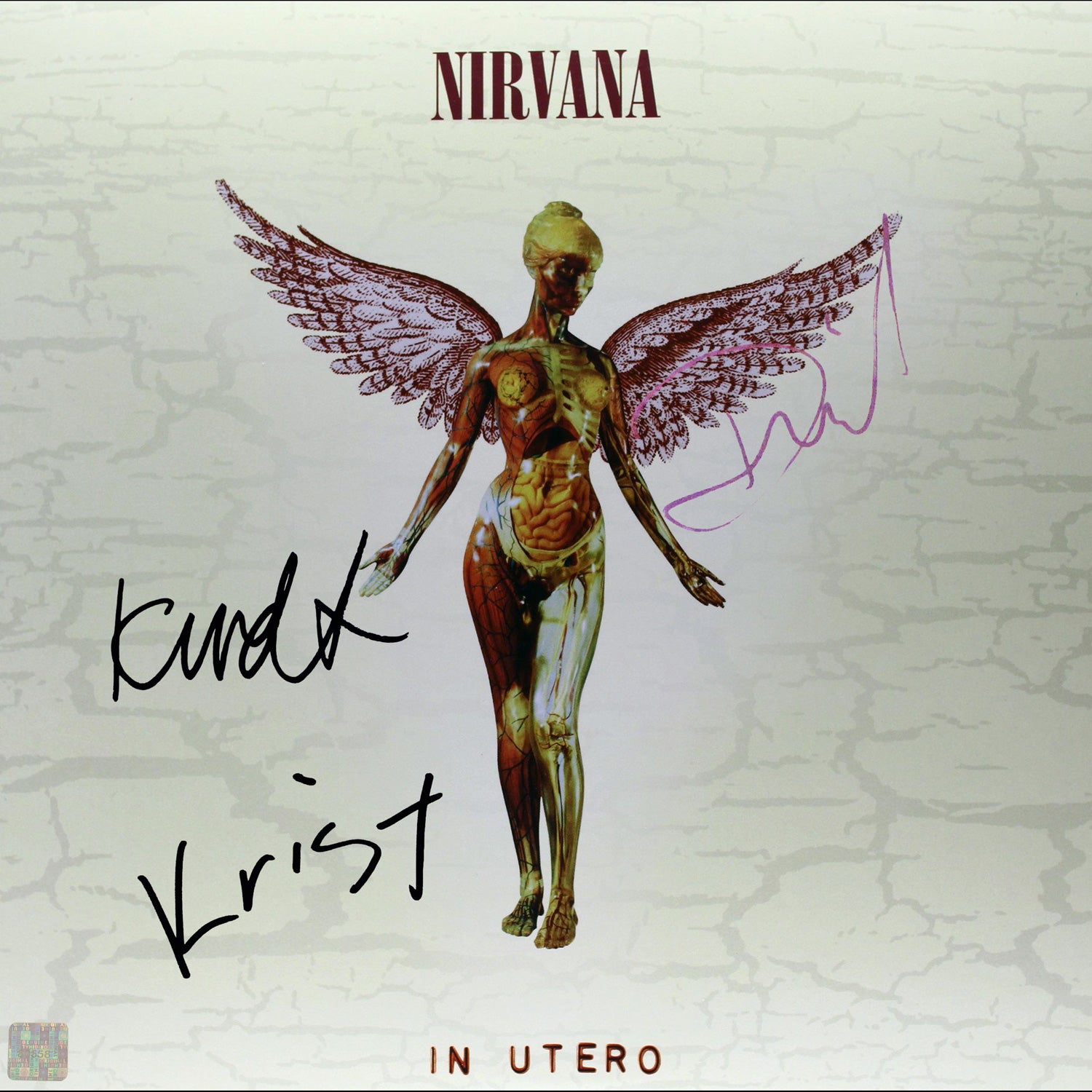 Nirvana - In Utero Gold LP Limited Signature Edition Custom Frame
