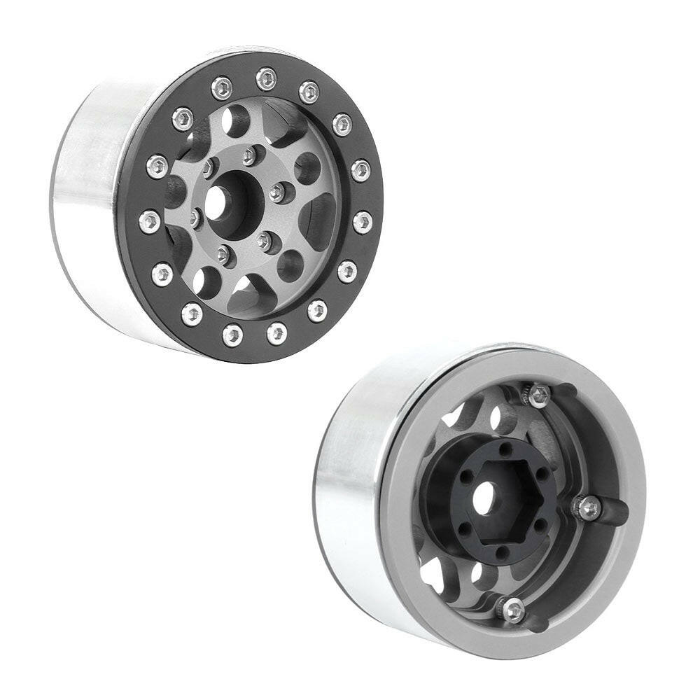 問屋ワールド】クローラーRC用1.55インチアルミ製ビードロックホイール