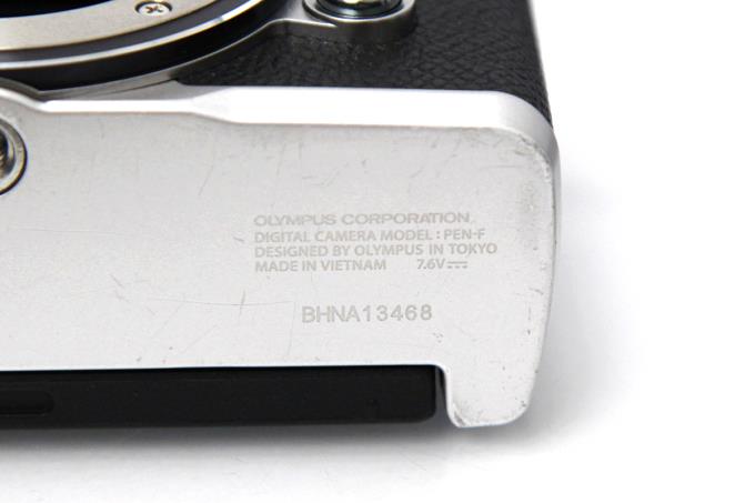 OLYMPUS PEN-F ボディ シルバー シャッター回数約6150回以下 A919-2Q1