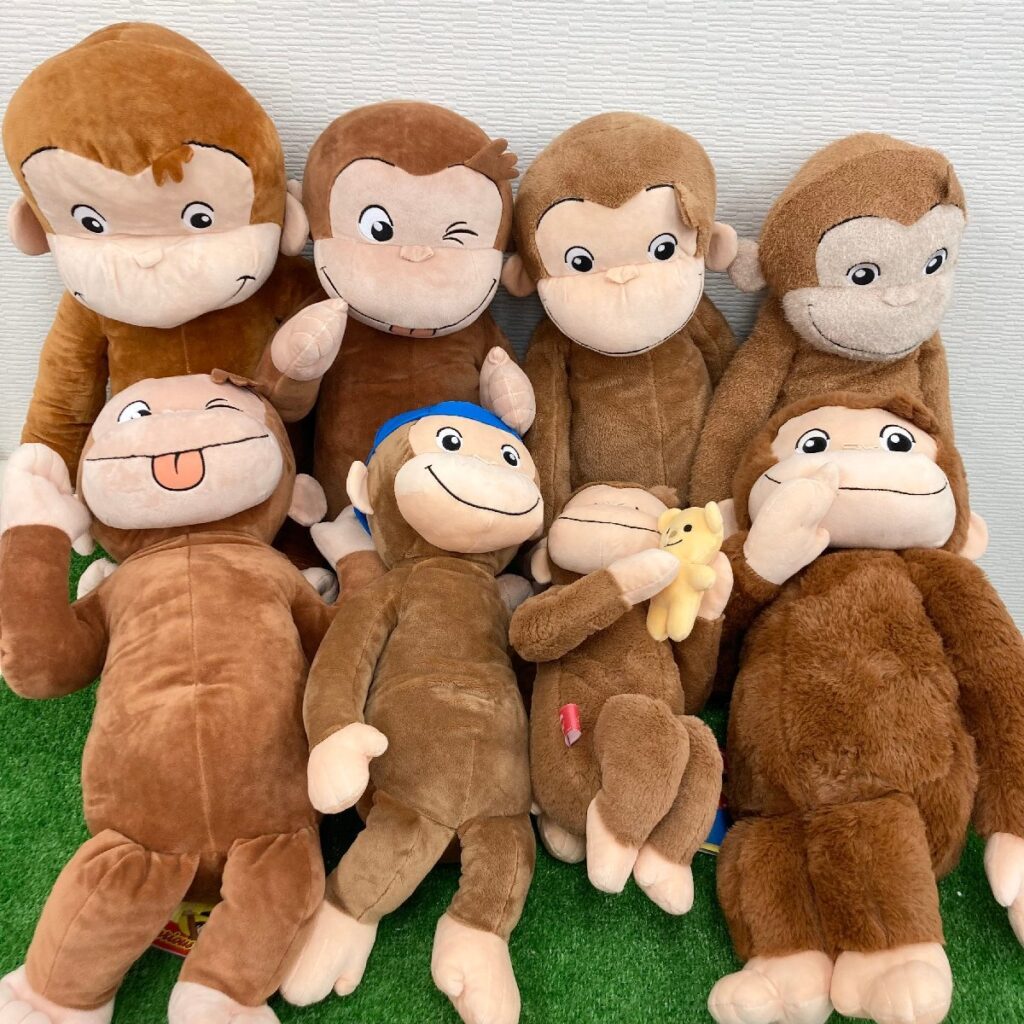 おさるのジョージ ぬいぐるみ 8体 まとめ BIGサイズ ジャンボサイズの