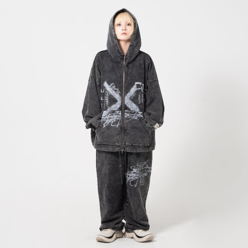 Reol DOODLE ZIP HOODIE - CC – Reol ONLINE SHOP