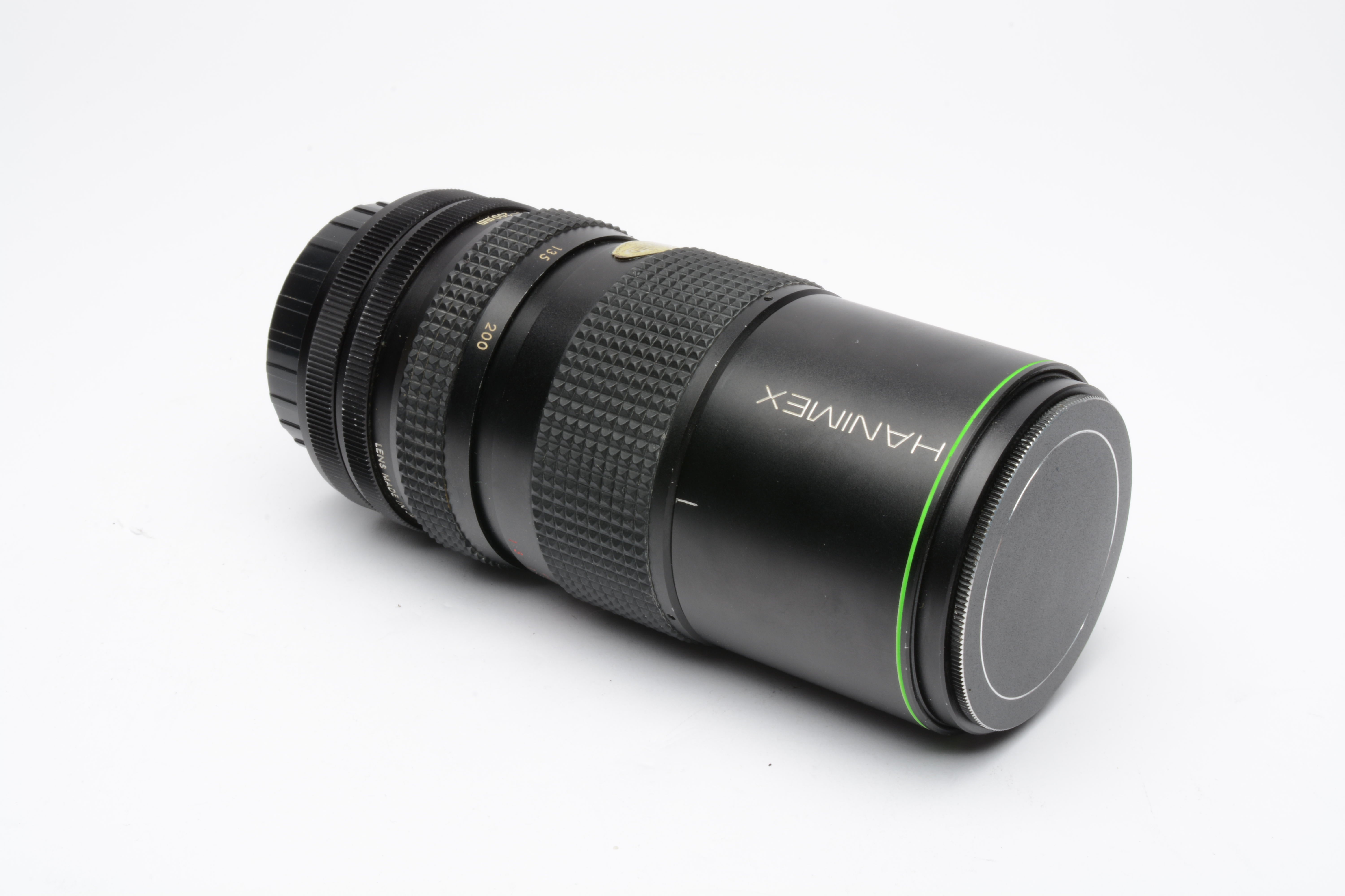 Hanimex 80-200mm F4.5 MC Tele Zoom Lens Canon FD Mount, Caps