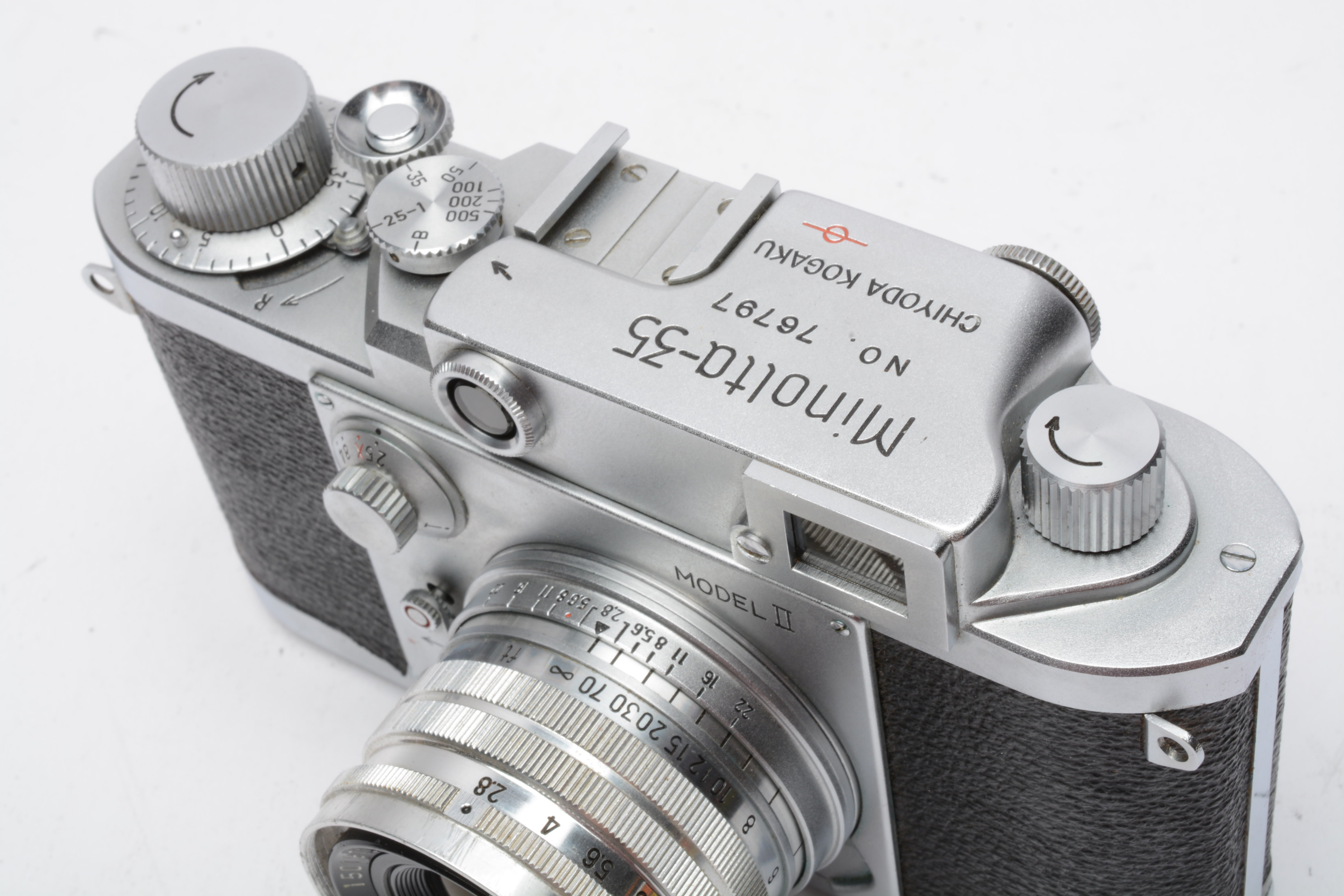 Minolta 35 Model II 35mm rangefinder Camera w/Chiyoko 50mm f2.8