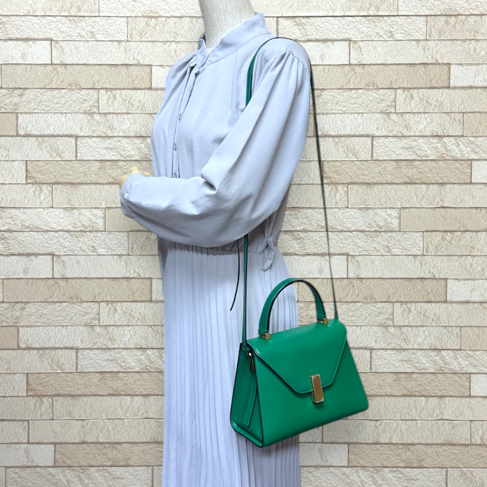 Valextra ヴァレクストラ ミニイジィデ ショルダーバッグ レザー