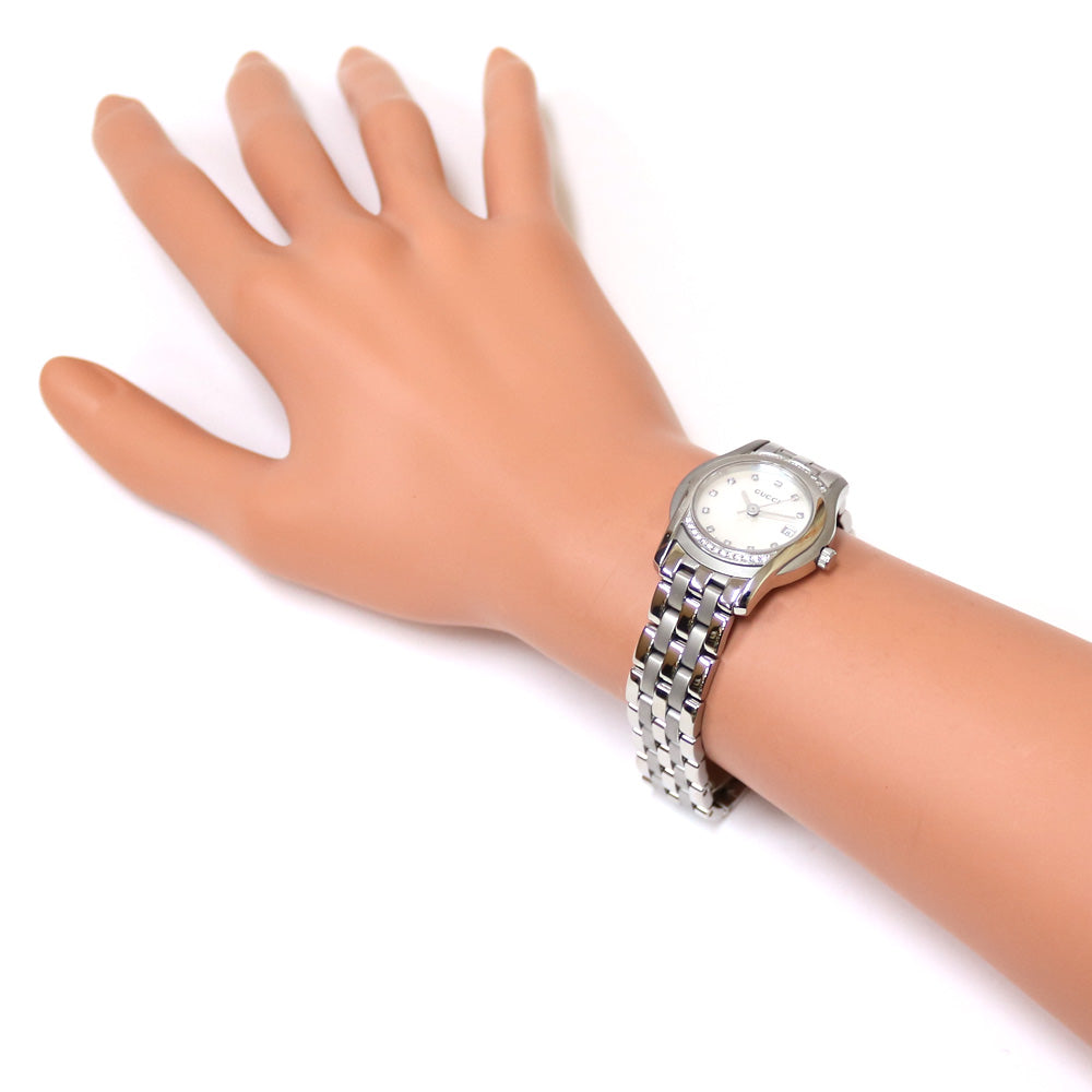 Gucci Watch Stainless Steel 5500L Ladies Used [1 Year Warranty