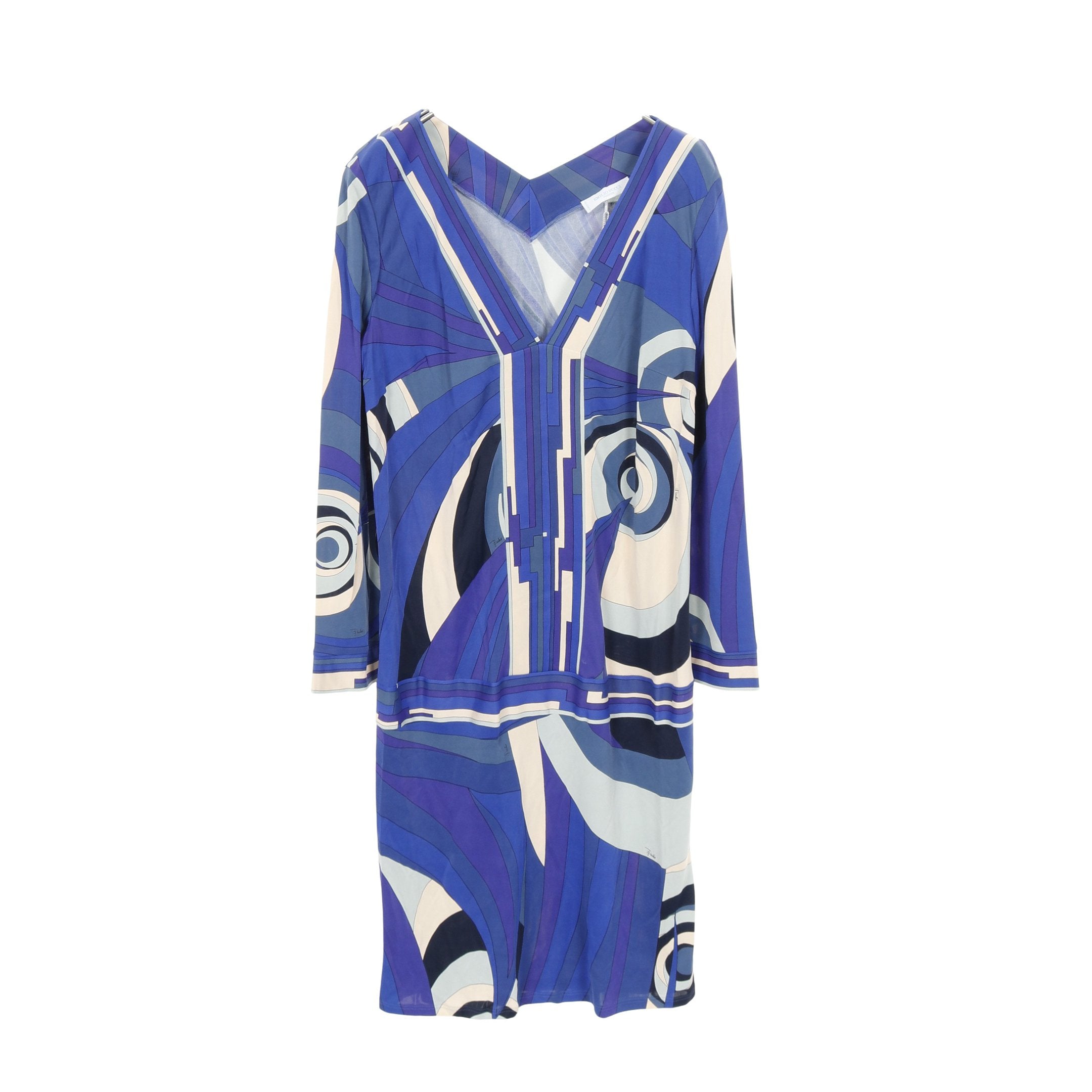 ワンピース 総柄 レーヨン ブルー マルチカラー エミリオプッチ – RECLO