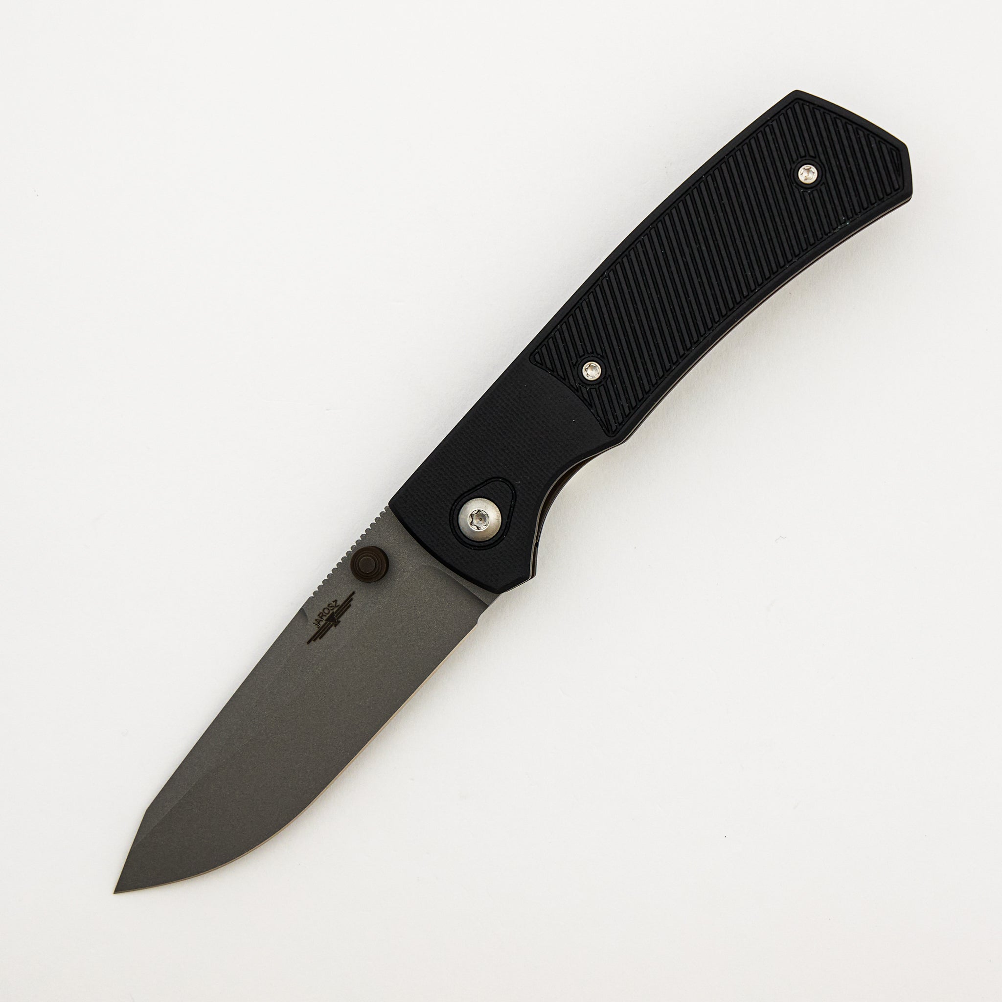 Maverick – Stonewash MagnaCut Blade – Green G10 Handle