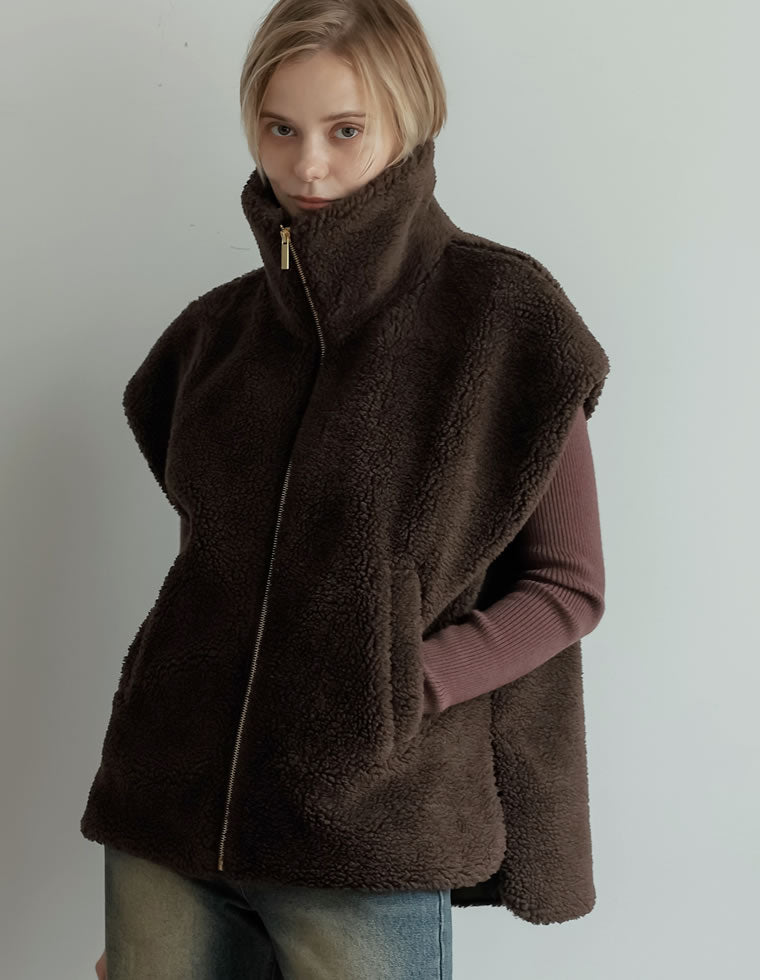 ボアスタンドベスト - ジャケット/アウター通販 | 人気レディース