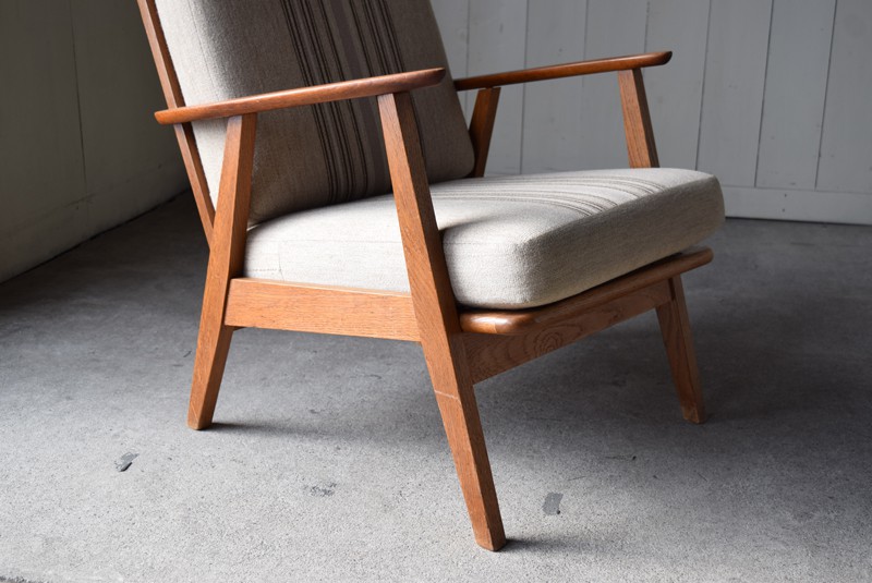 ヴィンテージ デンマーク製 チーク材×オーク材 イージーチェア①