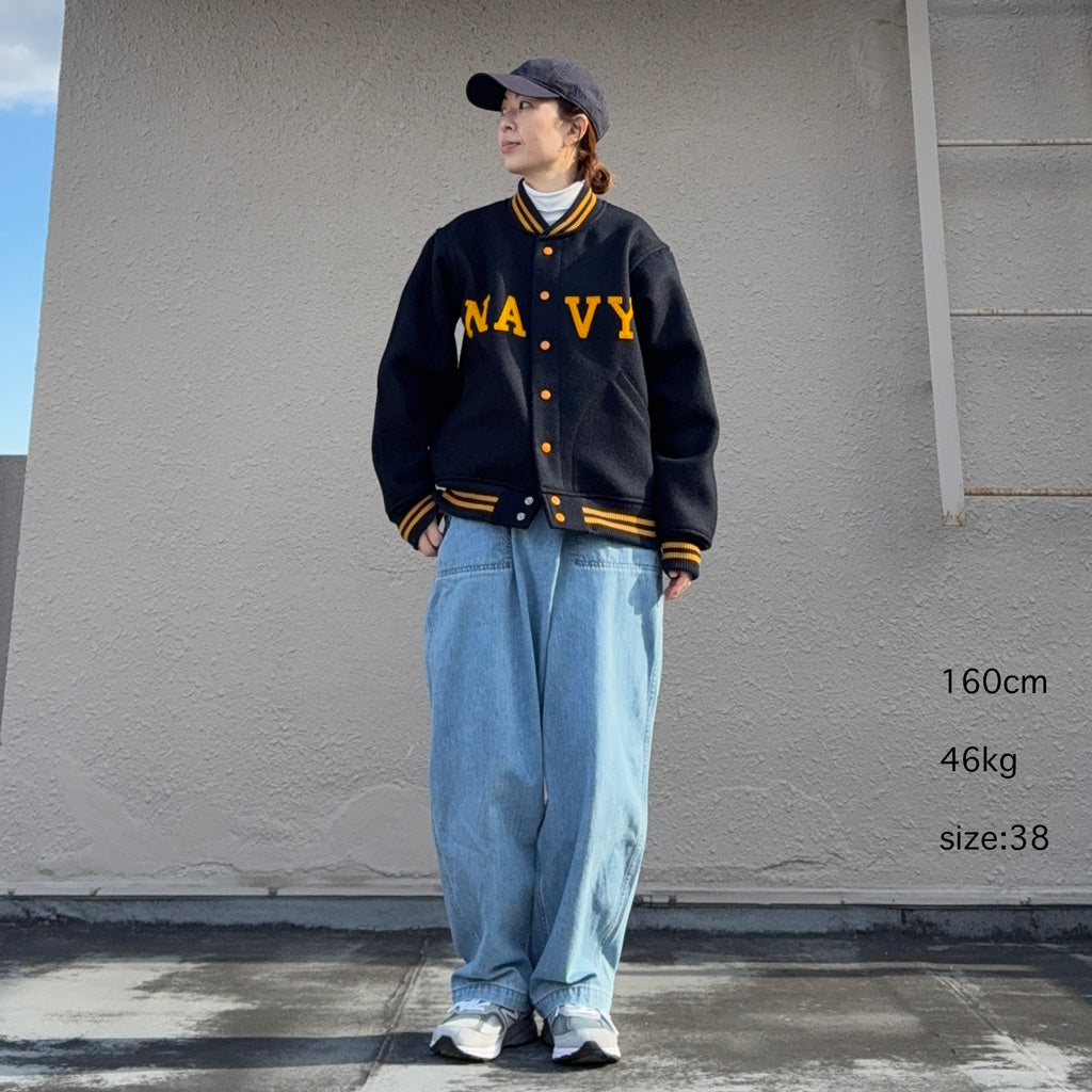 WAREHOUSE : Lot 2240 1950'S NAVY VARSITY JACKET (アップリケ