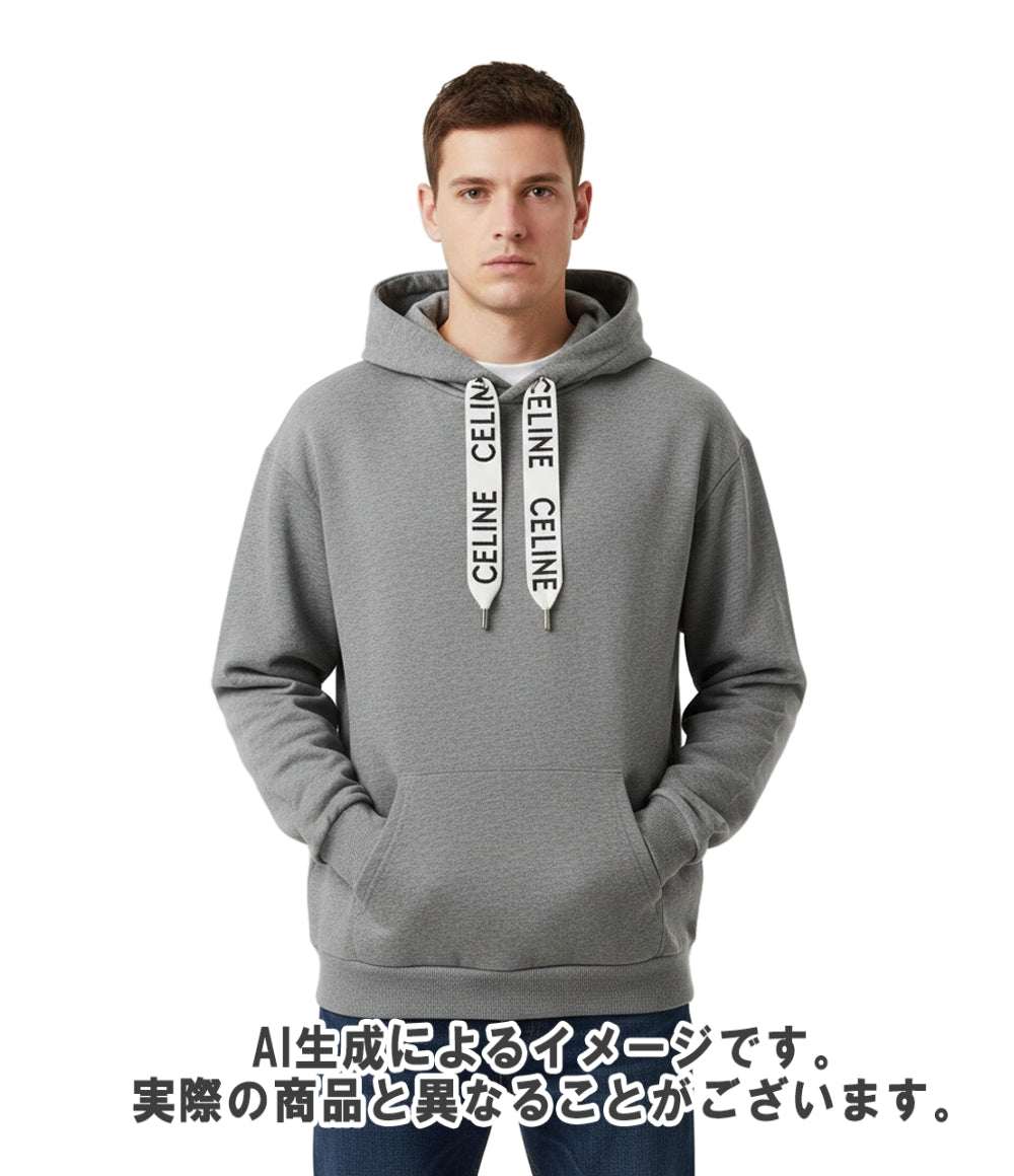 CELINE パーカー スウェット ルーズ フーディー コットンフリース 長袖