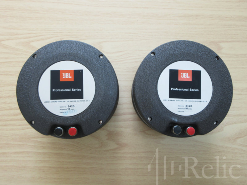 JBL 2420 オーバーホール・再着磁済み ペア（整備済み品販売）- SOLD