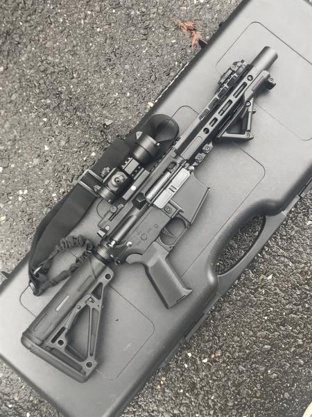 HOGUE バットストック M4/AR-15用 ラバーコーティング仕様 MIL-SPECの