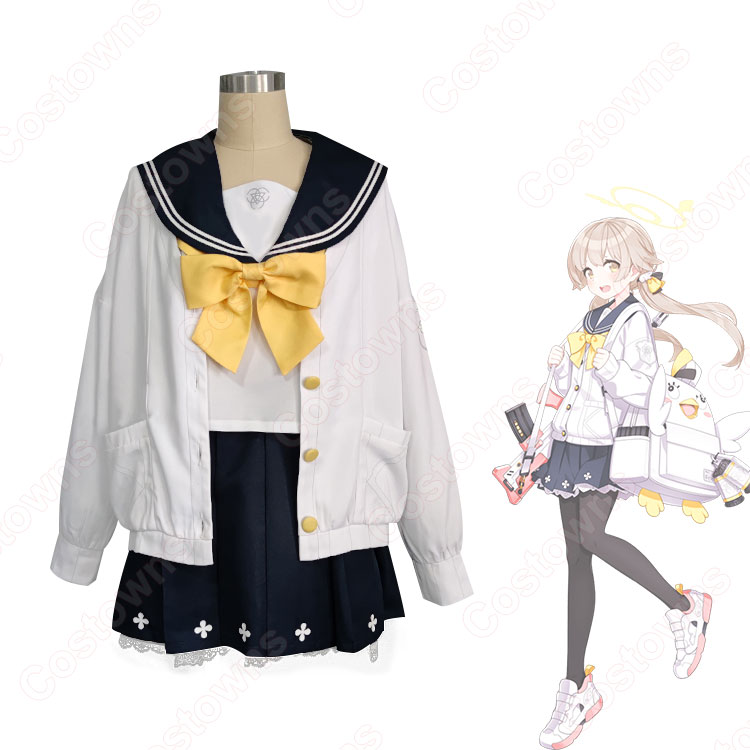 和狐 ヒフミ ブルーアーカイブ ウィッグ、服、ヘイロー