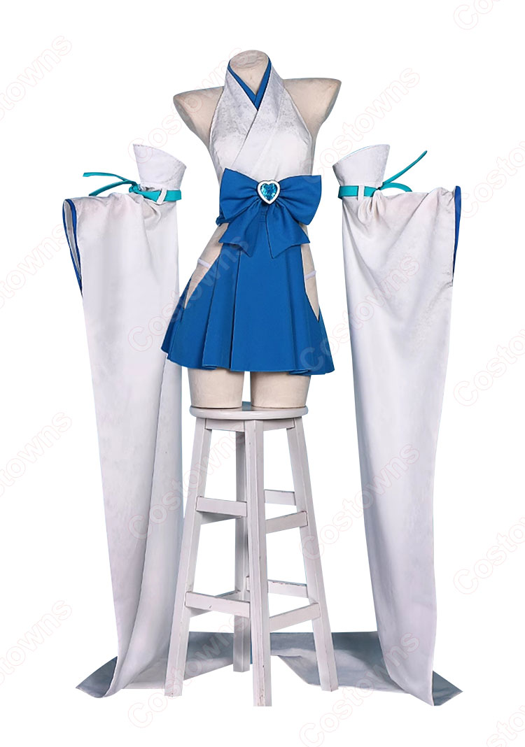 魔法少女にあこがれて マジアアズール薄氷巫女 コスプレ衣装 巫女服
