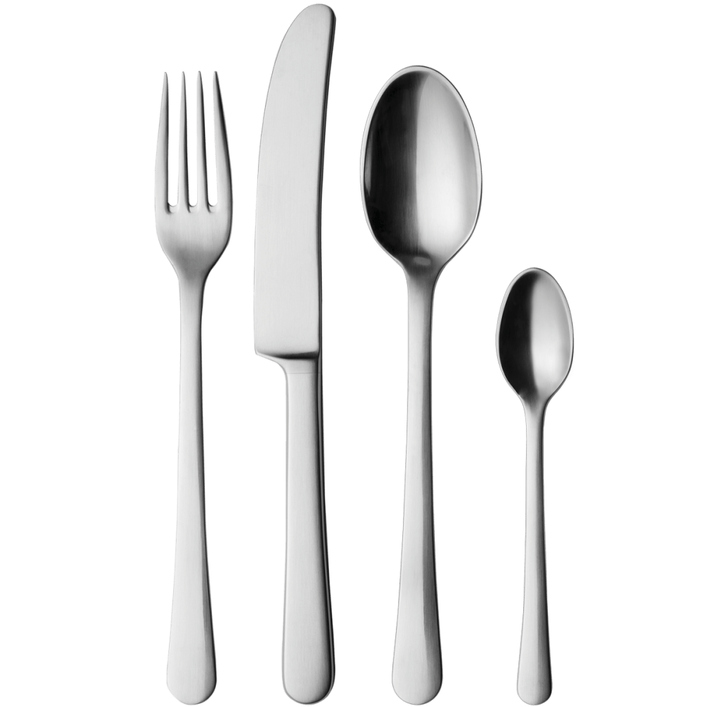 COPENHAGEN matte 16 pcs. cutlery set in stainless steel