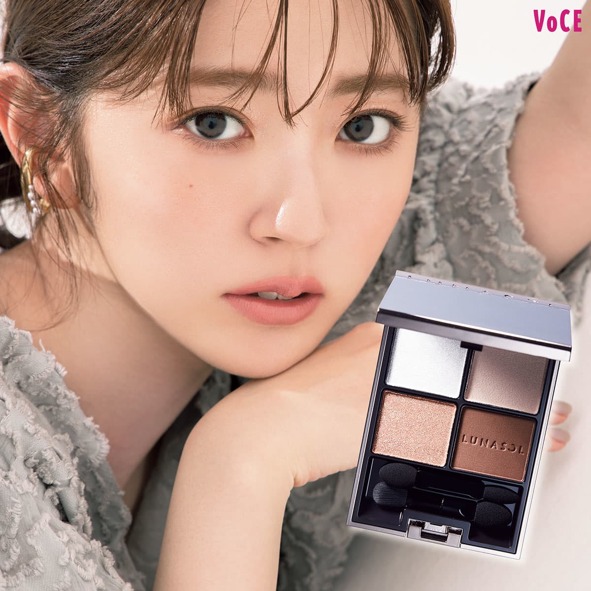 ルナソル】の新色チーク＆ハイライトで王道な可愛さに！人気ヘアメイク