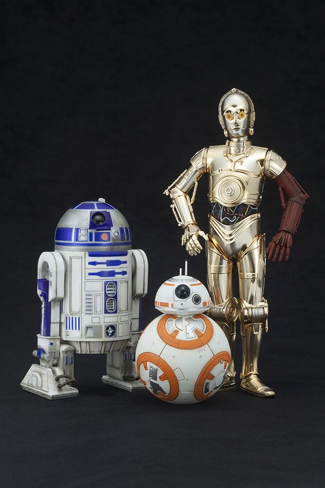 ArtFX+ Star Wars R2-D2 and C-3PO w/ BB-8 1/10 Scale Figure Set