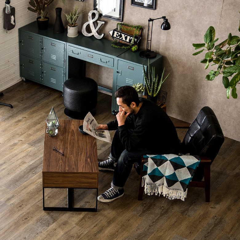 ソファ 1人掛け 合皮レザー 肘掛け 幅68cm [96018]【 ミッド